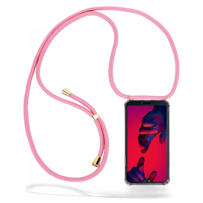 UTGATT1 - Boom Huawei P20 Pro skal med mobilhalsband - Pink Cord