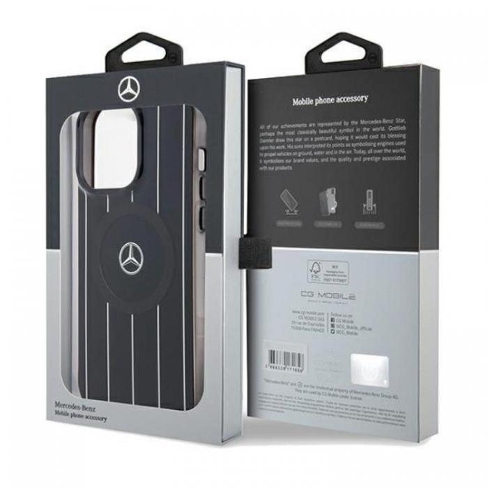 Mercedes - Mercedes iPhone 15 Pro Mobilskal MagSafe Double Layer Crossed Lines
