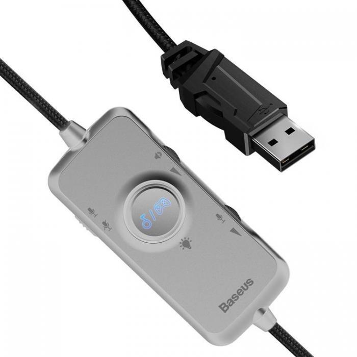 UTGATT5 - Baseus Over-ear USB-Hrlurar med Mikrofon GAMO - Gr