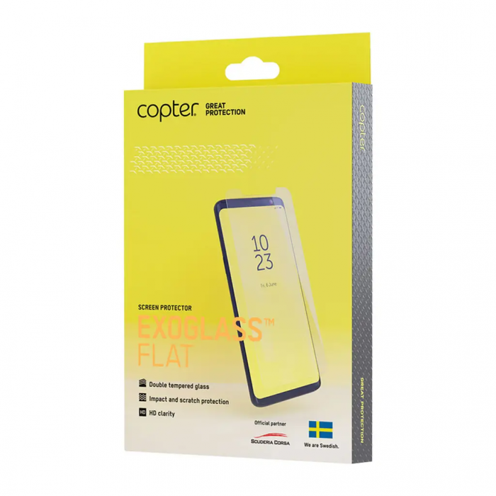 Copter - Copter Exoglass Flat Hrdat Glas Skrmskydd Galaxy Xcover 6 Pro