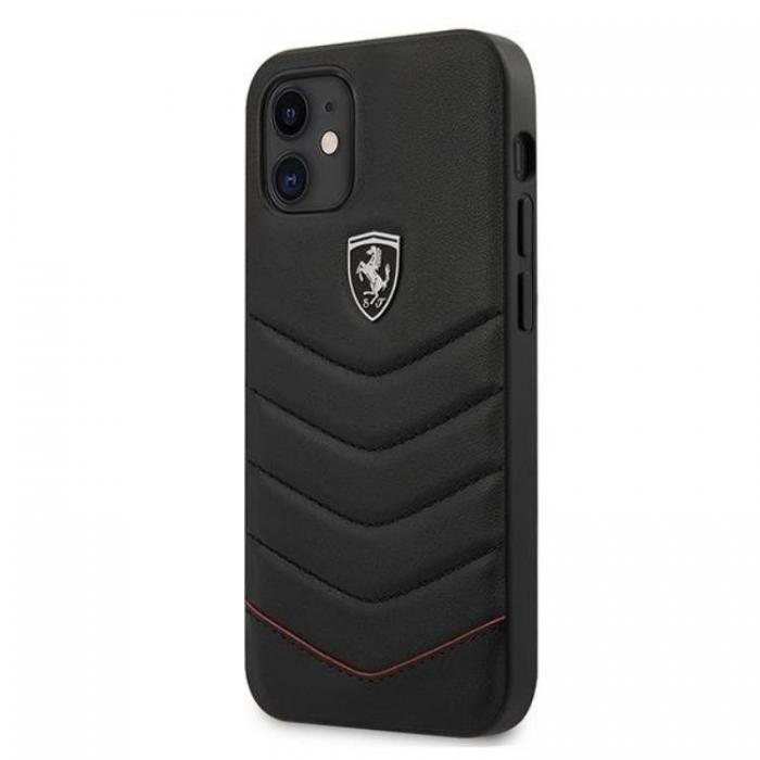 Ferrari - Ferrari Off Track Quilted Skal iPhone 12 Mini - Svart