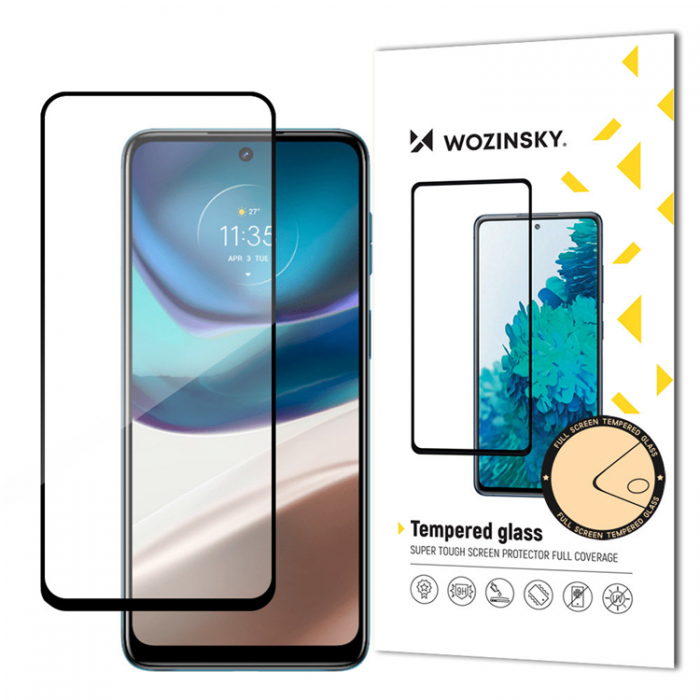 Wozinsky - Wozinsky Motorola Moto G42 Hrdat Glas Skrmskydd - Svart