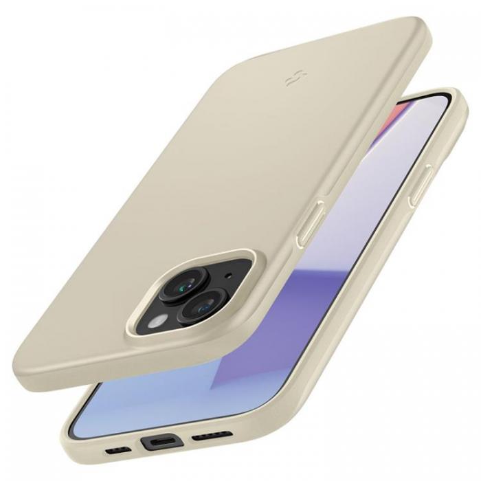 Spigen - Spigen iPhone 15 Mobilskal Thin Fit - Beige