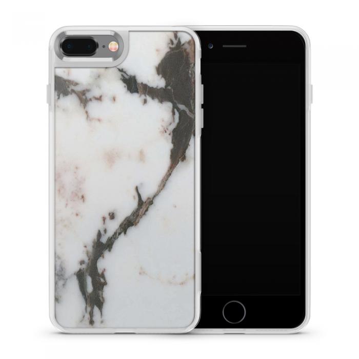 UTGATT5 - Fashion mobilskal till Apple iPhone 8 Plus - Marble - Vit