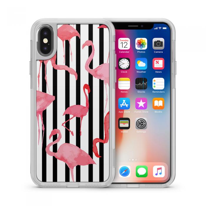 UTGATT5 - Fashion mobilskal till Apple iPhone X - Flamingo