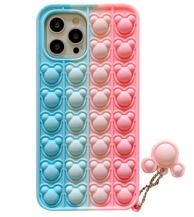 Fidget Toys - Panda Pop it Fidget Multicolor Skal till iPhone 13 Pro Max - Rosa
