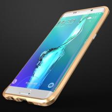 Luphie - LUPHIE Rapier Prismatic Aluminum Bumper till Samsung Galaxy S6 Edge Plus - Guld