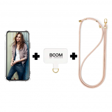 Boom of Sweden - Boom Galaxy A70 Skal med Halsband - Rosa