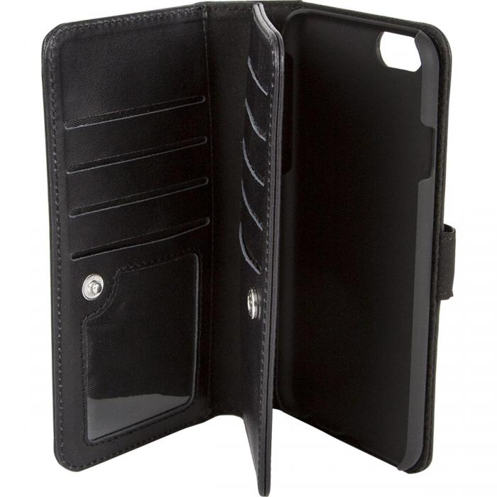 UTGATT5 - Champion Dubbel Wallet fodral fr iPhone 6/6S - svart
