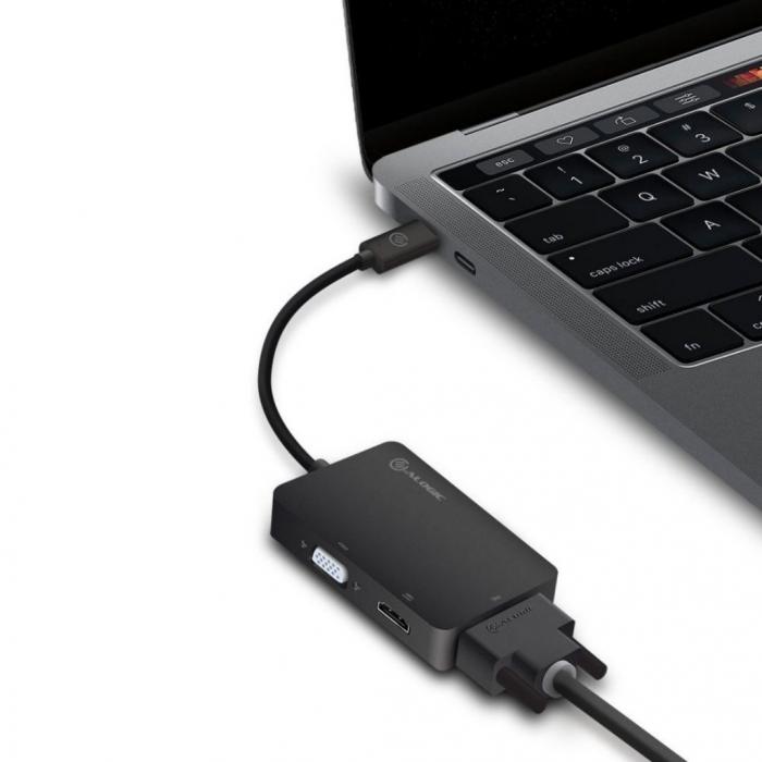 UTGATT1 - ALOGIC 3-i-1 USB-C till HDMI DVI VGA-adapter
