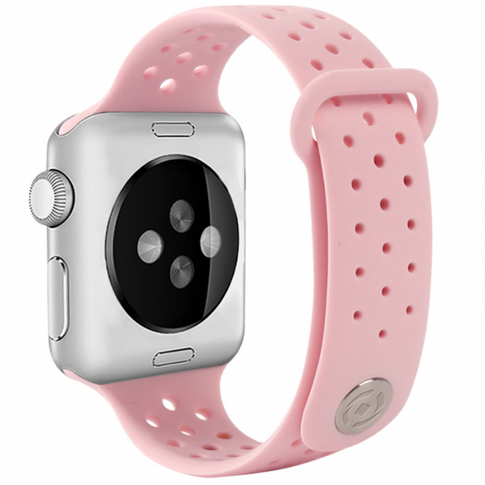UTGATT5 - Celly Silikonarmband fr Apple Watch - Rosa