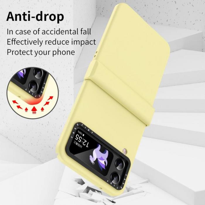 A-One Brand - Galaxy Z Flip 4 Skal Lens Hinge Folding - Gul