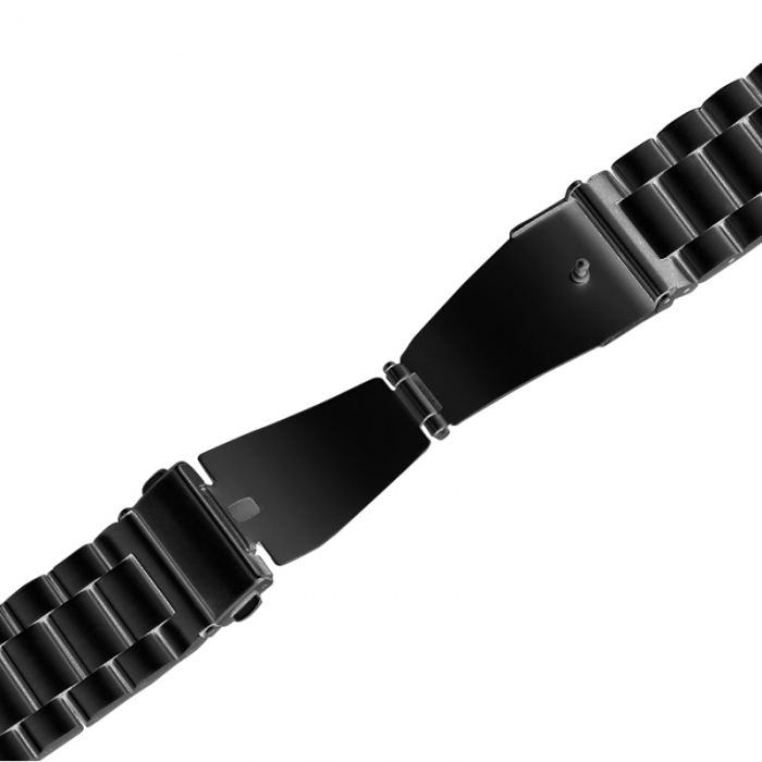 UTGATT1 - Puro Stainless Steel Band Galaxy Watch 4/4 Classic - Svart
