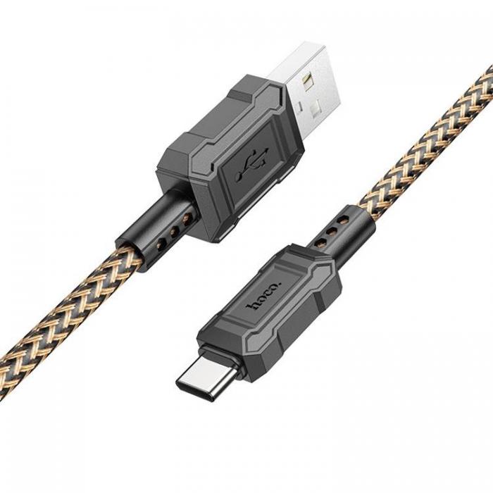 Hoco - Hoco USB-A Till USB-C Kabel 1m Leader - Guld