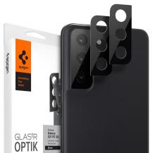 Spigen - Spigen 2-Pack Optik.Tr Kameraskyddare Galaxy S21 FE - Svart
