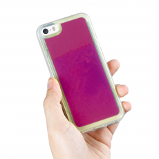 A-One Brand - Liquid Neon Sand skal till iPhone 5/5s/SE - Violet