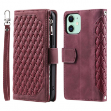 A-One Brand - iPhone 11 Plånboksfodral Quilted - Röd