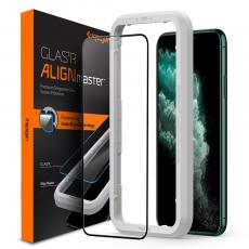 Spigen - SPIGEN Härdat Glas Alm Fc iPhone 11 Pro Max Svart
