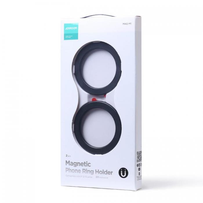 Joyroom - Joyroom 2-Pack Magnetisk Magsafe Ring fr Smartphone / Tablet - Svart