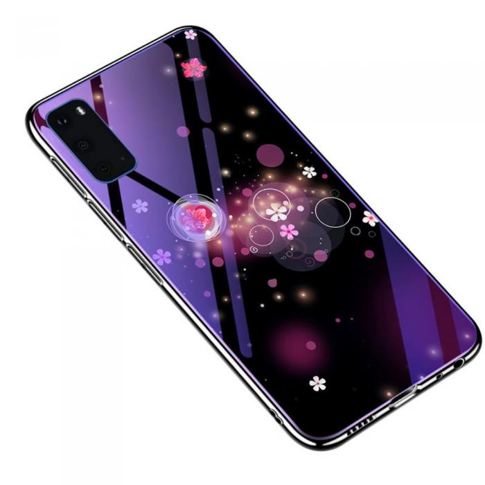 A-One Brand - Electroplating Mobilskal fr Galaxy S20 Plus- Bubbles & Flowers