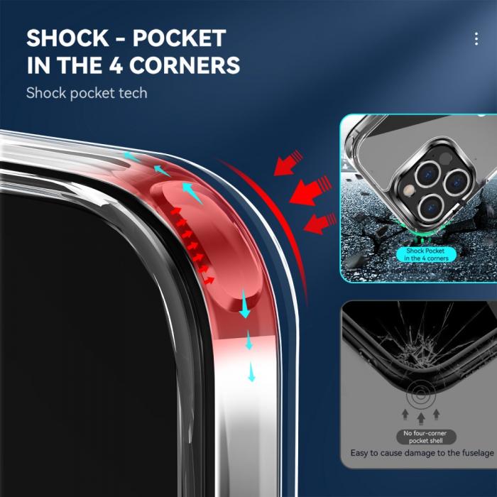 OEM - Gulnar Inte ShockProof Skal iPhone 13 Pro Max - Clear