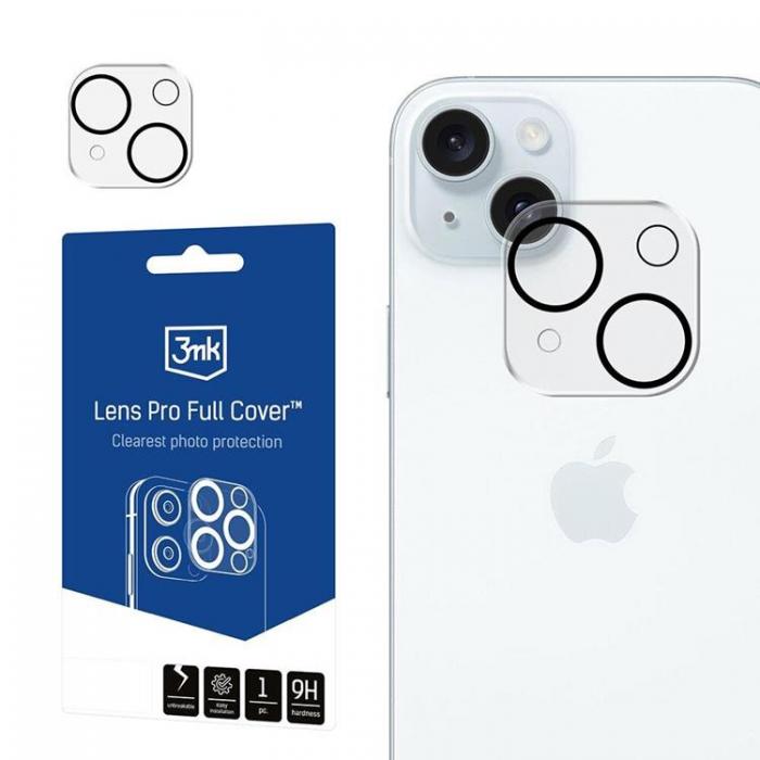 3MK - 3MK iPhone 15/15 Plus Kameralinsskydd i Hrdat glas Lens Pro