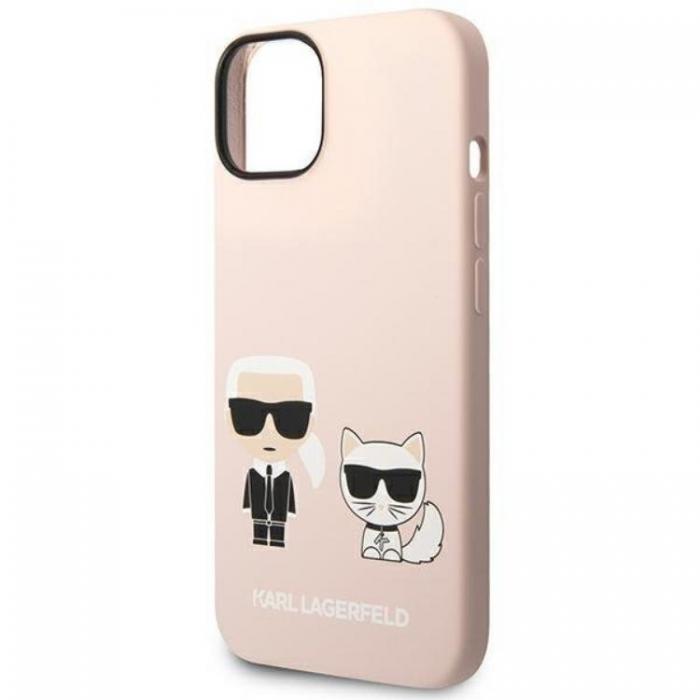 KARL LAGERFELD - Karl Lagerfeld iPhone 14 Plus Skal Magsafe Silicone Karl & Choupette