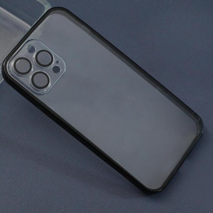 OEM - iPhone 12 Svart Kantfodral Skyddande Mobilskal