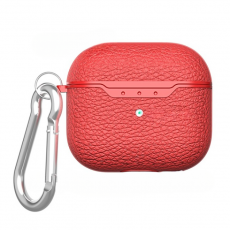 A-One Brand - Airpods 3 Skal Litchi Texture - Röd