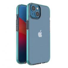 A-One Brand - iPhone 14 Skal Spring Silicone med Ram - Ljusblå