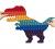 UTGATT5 - MEGA Dinosaur Pop it Fidget Toy, leksak, Stress Relief Toy - Flerfärgad