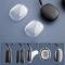 A-One Brand - AirPods Max Hrlur Skal Scratch-proof TPU - Clear