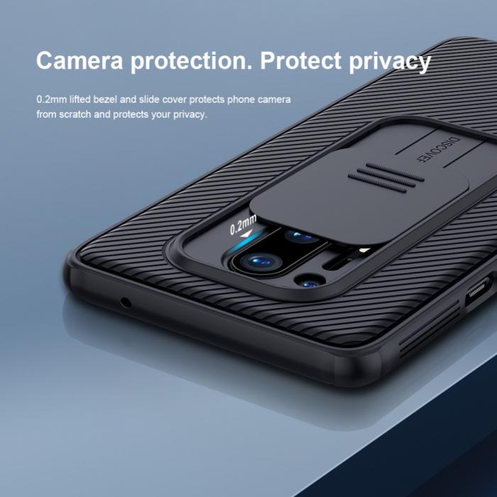 UTGATT1 - NILLKIN CamShield Mobilskal OnePlus 8 Pro - Svart