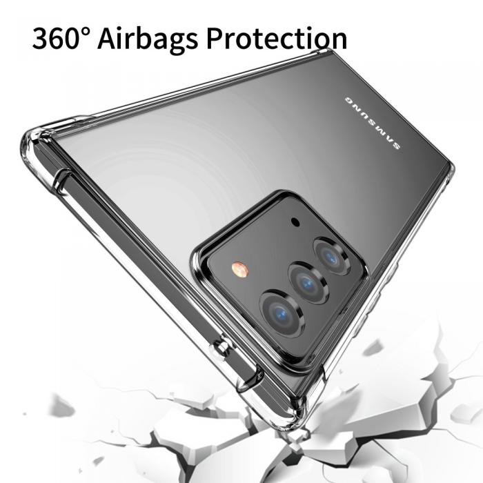 OEM - LEEU Shockproof Skal Till Samsung Galaxy Note 20 - Clear