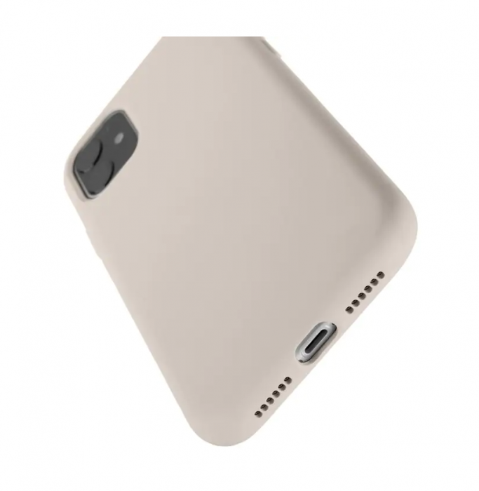 UTGATT1 - Melkco Aqua Silicone Skal Apple Iphone 11 - Sand Rosa