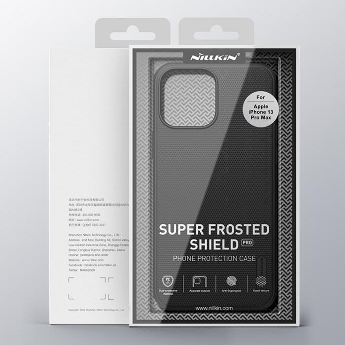 Nillkin - Nillkin Super Frosted Shield Pro Skal iPhone 13 Pro Max - Svart