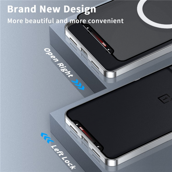 A-One Brand - OnePlus 11 5G Mobilskal Magsafe Metall - Silver