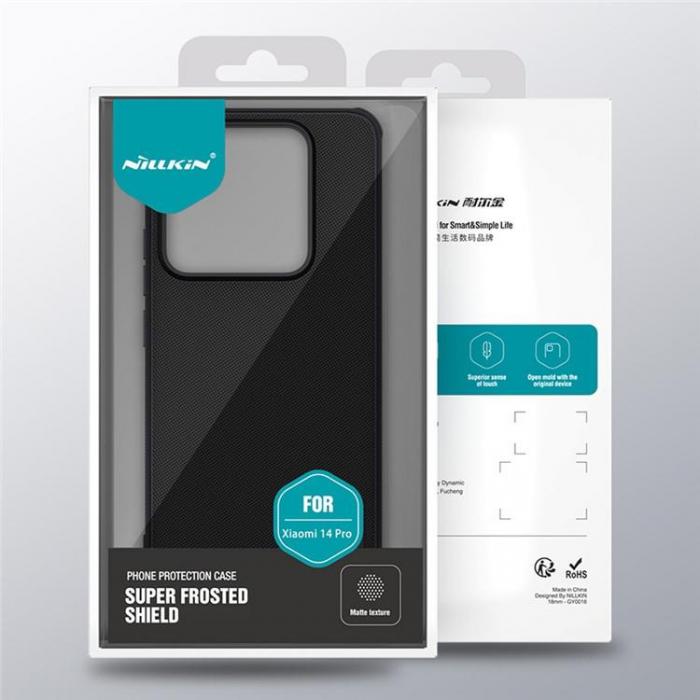 Nillkin - Nillkin Xiaomi 14 Pro Mobilskal Super Frosted Shield Pro - Svart