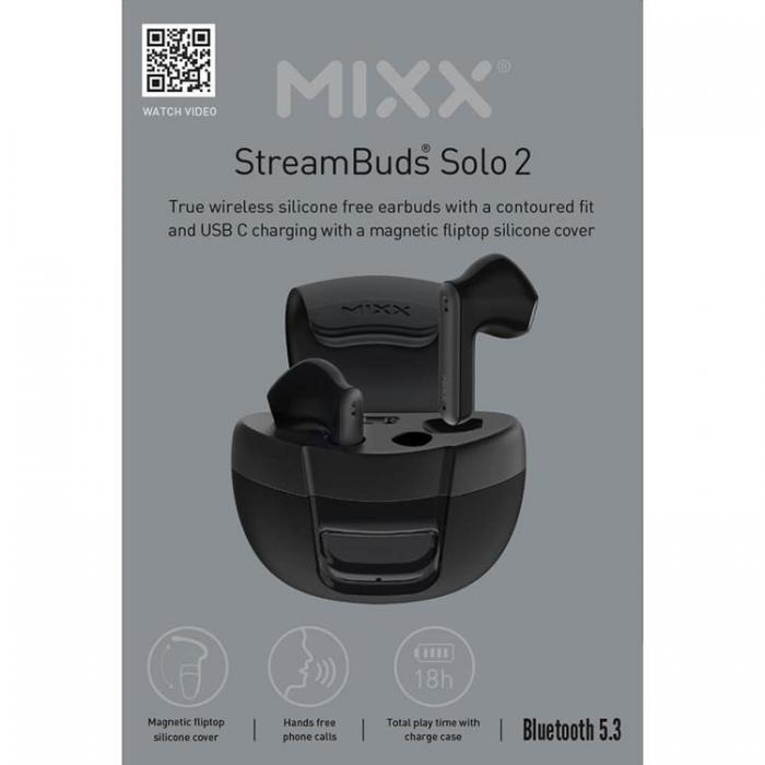MIXX - MIXX In-Ear Hrlur Solo 2 TWS - Svart