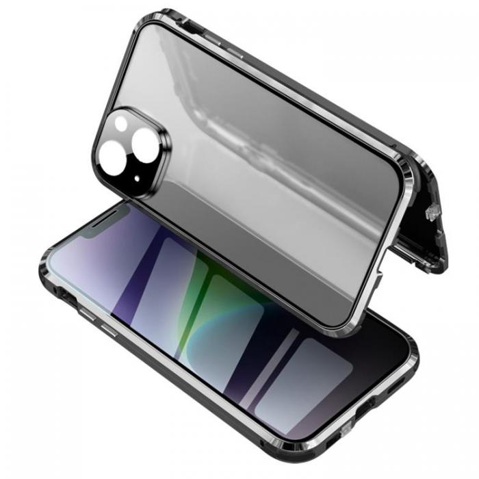 UTGATT1 - iPhone 14 Skal Anti-Spy Metall Magnetic - Svart