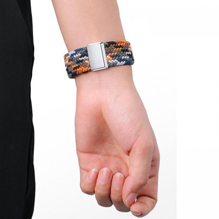 A-One Brand - Braided Fabric kompatibelt armband Apple Watch 4/5/6/7/SE (44/45mm) Rosa/Lila