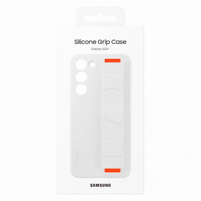 Samsung - Samsung Galaxy S23 Plus Skal Silicone Grip Case - Vit