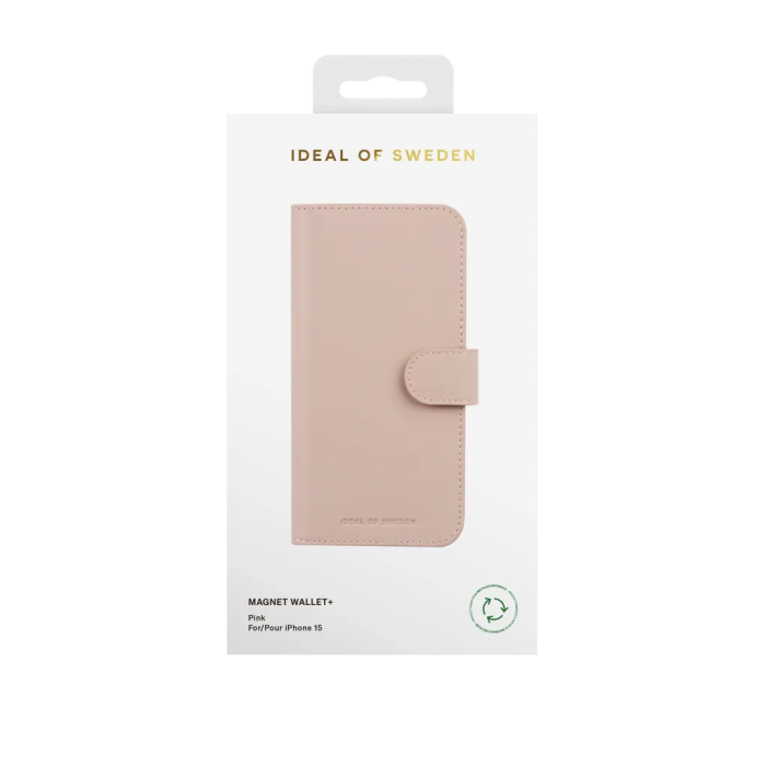 iDeal of Sweden - iDeal of Sweden iPhone 15 Plnboksfodral Magnet - Rosa