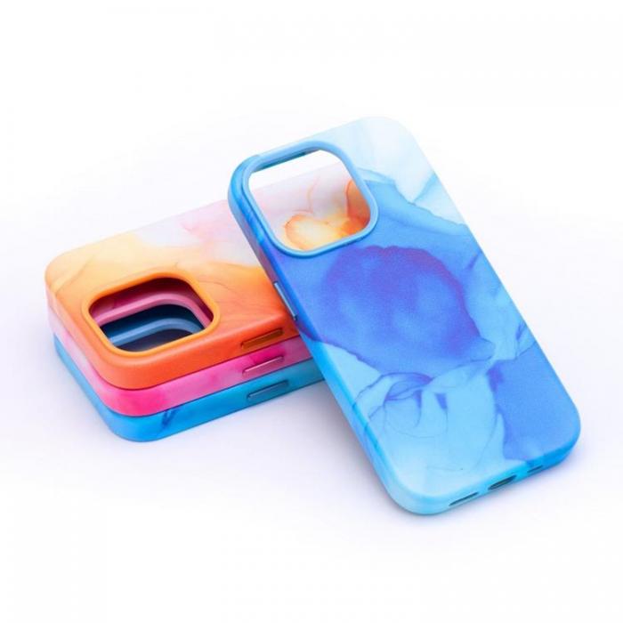 A-One Brand - iPhone 11 Pro Magsafe Skal Lder - Bl Splash