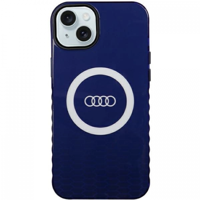 Audi - Audi iPhone 15/14 Plus Mobilskal Magsafe IML Big Logo - Bl