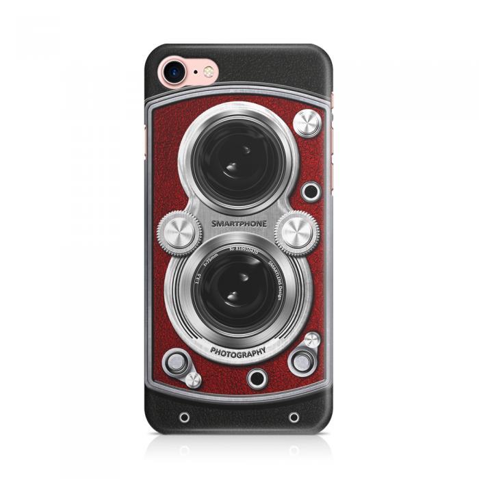 UTGATT5 - Skal till Apple iPhone 7/8 - Vintage Camera Red