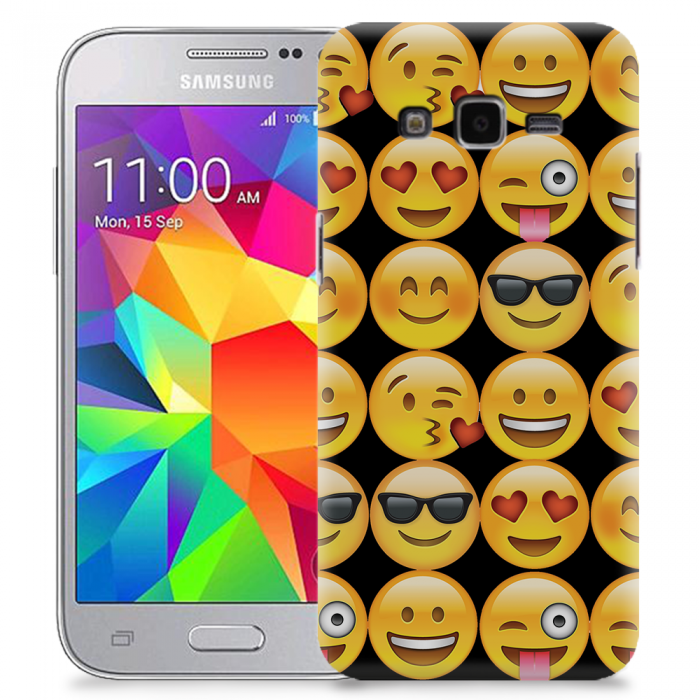 UTGATT5 - Skal till Samsung Galaxy Core Prime - Emoji - Smileys