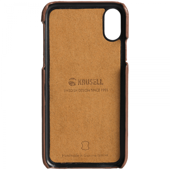 UTGATT4 - Krusell iPhone X/XS Sunne Cover - Cognac