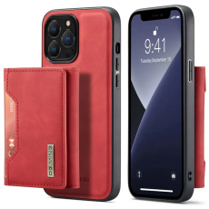 DG.MING - DG.Ming iPhone 14 Pro Max Mobilskal Korthållare - Röd