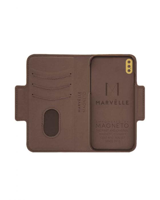 UTGATT4 - Marvlle N307 Plnboksfodral iPhone X/XS - LIGHT BROWN SIGN